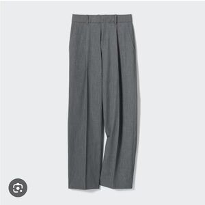 Uniqlo women’s pleated wide pants size L 30-31 inch waist new with tags NWT